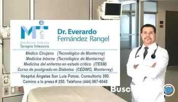 Médico Internista en San Luis Potosí - Dr. Everardo Fernandez Rangel - Antonio Aguilar 155