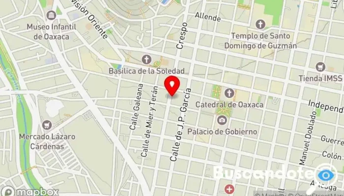mapa de Bariatrics Médico en Oaxaca de Juárez