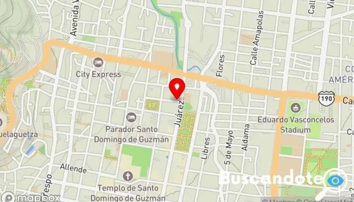 mapa de Casa de especialidades médica Clínica ambulatoria en Oaxaca de Juárez