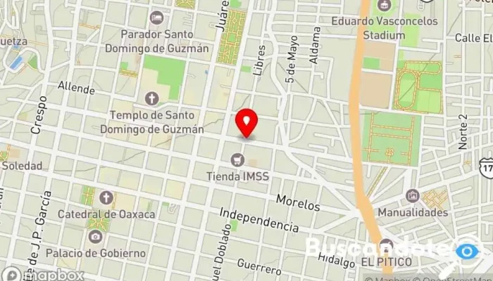 mapa de CEDICSA LABORATORIO CLINICO Hospital, Laboratorio de análisis clínicos en Oaxaca de Juárez