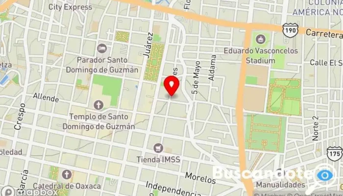 mapa de Centro Ambulatorio Santa Fe Clínica ambulatoria en Oaxaca de Juárez