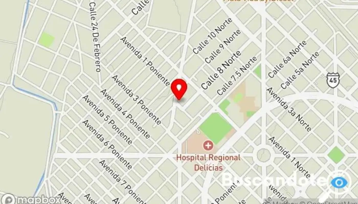 mapa de Centro de Especialidades Médicas  en Delicias
