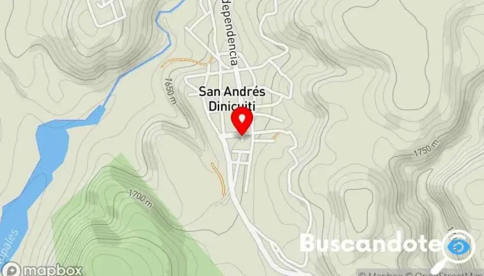 mapa de Centro de salud de San Andrés Dinicuiti Asesor médico en San Andrés Dinicuiti
