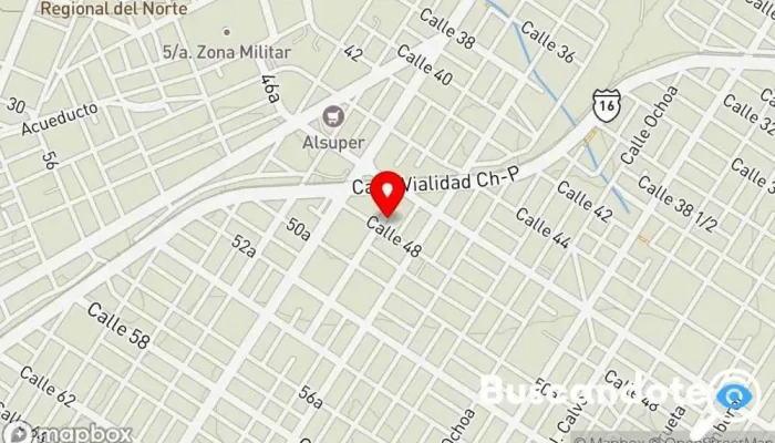 mapa de Centro de salud Rosario Centro de salud comunitario en Chihuahua