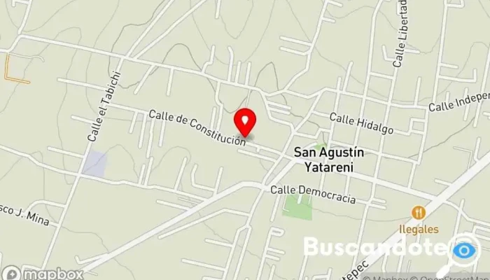 mapa de Centro de Salud San Agustín Yatareni Clínica ambulatoria en San Agustín Yatareni