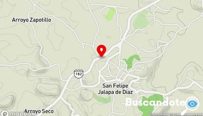 mapa de Centro Médico de Jalapa Clínica ambulatoria en San Felipe Jalapa de Díaz