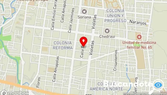 mapa de Centro Médico Hospital en Oaxaca de Juárez