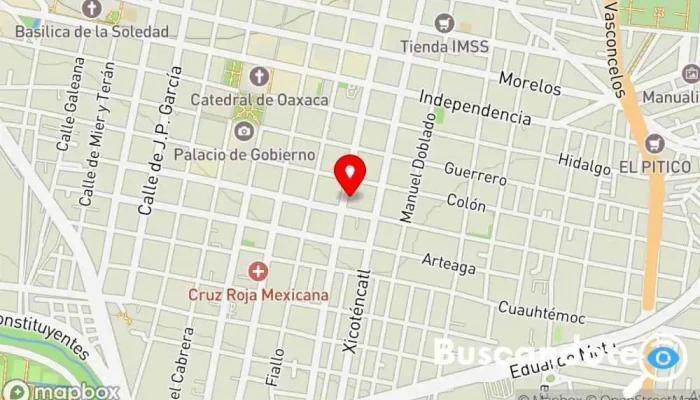mapa de Clínica de Medicina Integral Melanie Clínica ambulatoria, Homeópata en Oaxaca de Juárez