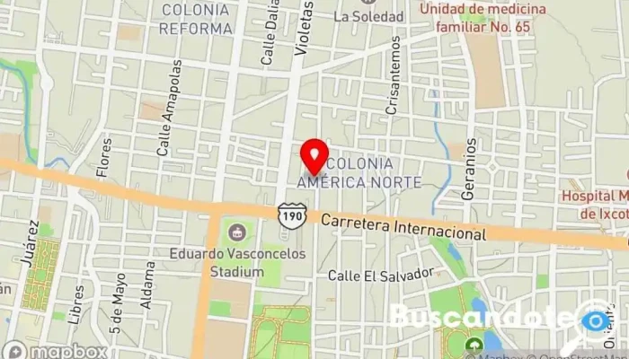 mapa de Clínica Hospital Betesda Clínica ambulatoria, Clínica ginecológica en Oaxaca de Juárez