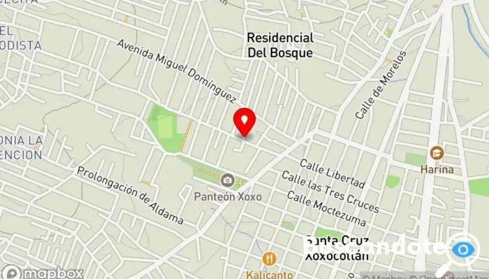 mapa de CLINICA HOSPITAL JESUS MEDICO Hospital en Santa Cruz Xoxocotlán