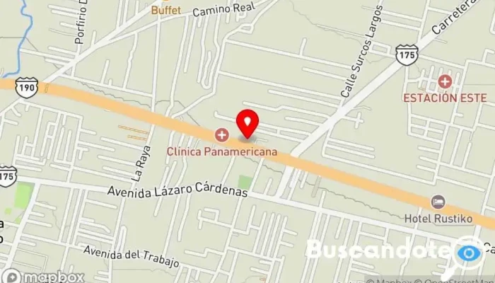 mapa de Clínica Médica AlfaZur Clínica ambulatoria, Clínica especializada en San Sebastián Tutla