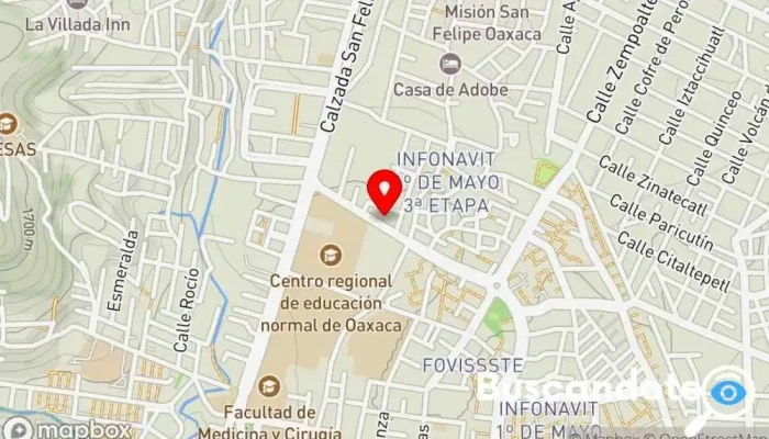 mapa de Clinica San Antonio Hospital en Oaxaca de Juárez