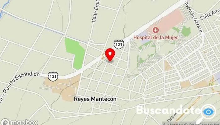 mapa de Clínica S.S.A. Reyes Mantecón Hospital en Reyes Mantecón