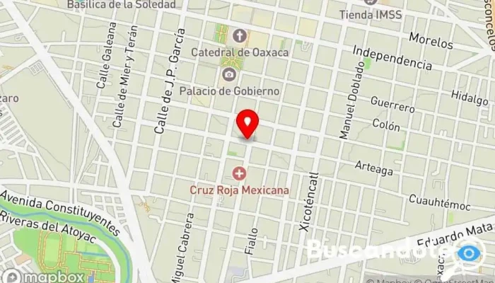 mapa de Comercializadora Medica Diagnóstica de Oaxaca Tienda de material sanitario en Oaxaca de Juárez