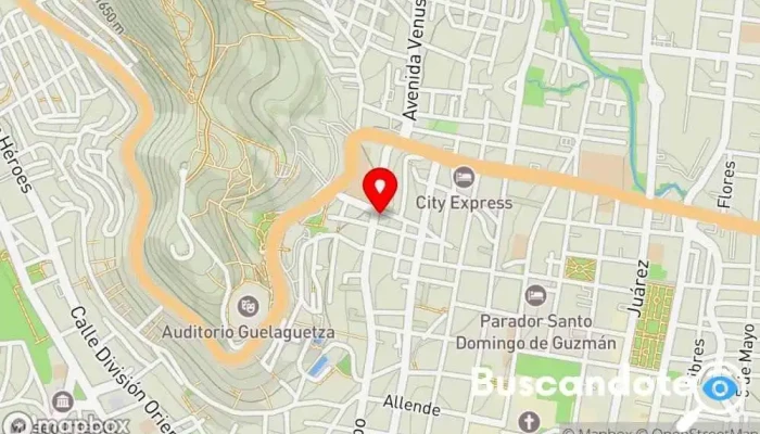 mapa de Comisión Estatal de Arbitraje Médico de Oaxaca Centro médico en Oaxaca de Juárez
