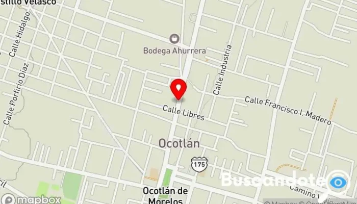 mapa de Consultorio médico del doctor Octavio Médico en Ocotlán de Morelos