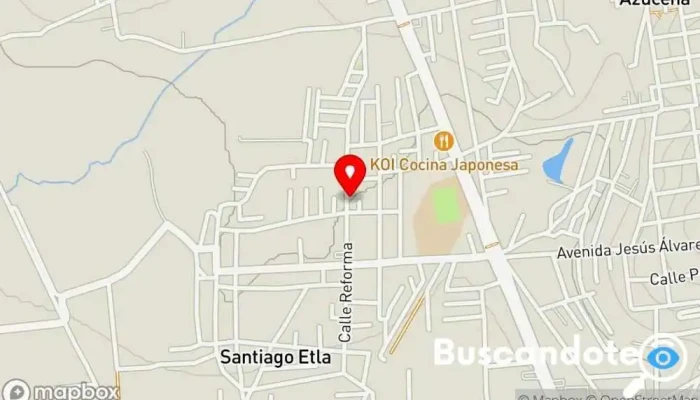 mapa de CONSULTORIO MEDICO Médico en Santiago Etla