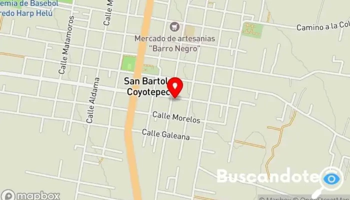 mapa de Consultorio Médico Centro médico en San Bartolo Coyotepec