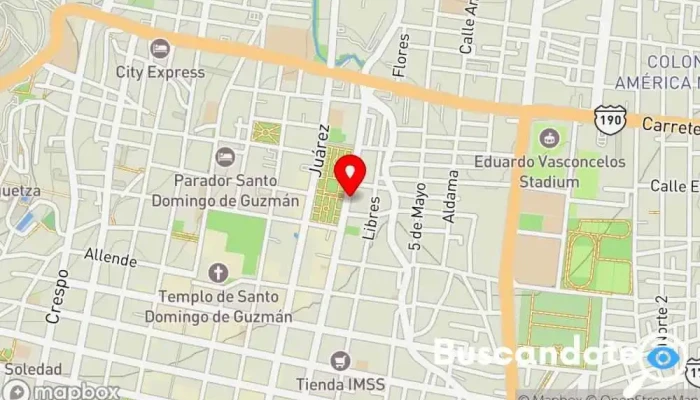 mapa de Consultorio Médico Neuro Frequencies Médico, Especialista en medicina holística en Oaxaca de Juárez