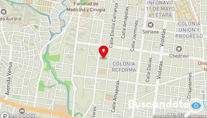 mapa de Consultorios 2002 Médico en Oaxaca de Juárez