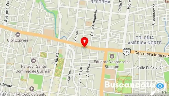 mapa de Consultorios Médicos Médico en Oaxaca de Juárez