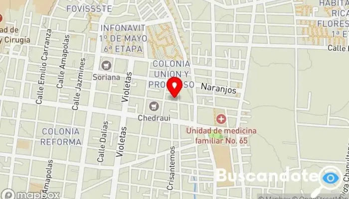 mapa de Covara Médico, Cuidado de los pies en Oaxaca de Juárez