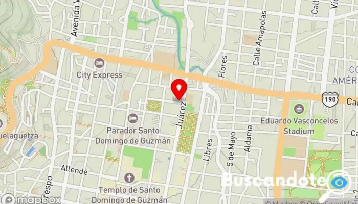 mapa de Dr. Carlos Pacheco Pediatra en Oaxaca de Juárez