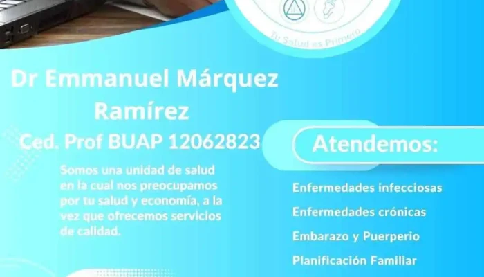 Dr Emmanuel Márquez Ramírez. Centro Medico Cristo Rey - Segunda Secc Teotlalpan