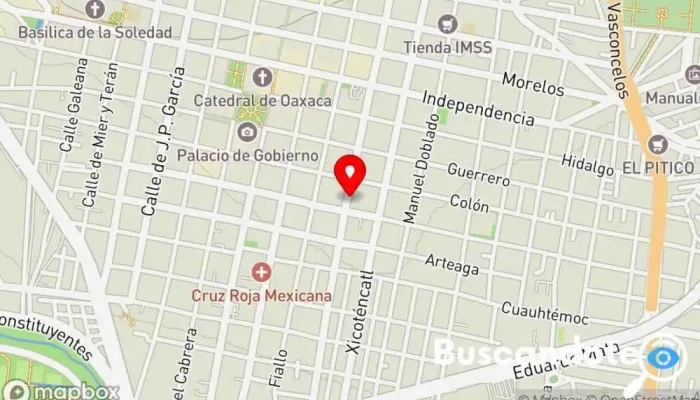 mapa de Dr. Rodolfo Navarro Jiménez Dermatólogo en Oaxaca de Juárez