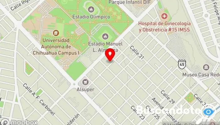 mapa de Dr. Said Alejandro De La Cruz Rey, Urgenciólogo Médico de urgencias en Chihuahua