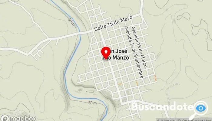 mapa de Farmacia LaLuz y consultorio medico Farmacia en San José Río Manzo