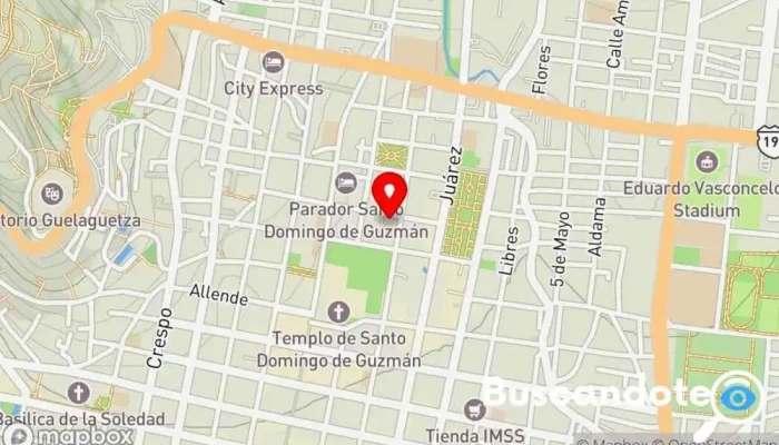 mapa de Hospital Reforma Hospital, Médico, Hospital general en Oaxaca de Juárez