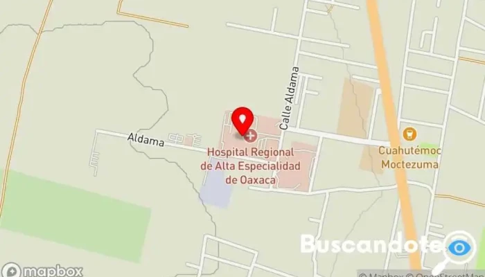 mapa de Hospital Regional De Alta Especialidad De Oaxaca Hospital en San Bartolo Coyotepec