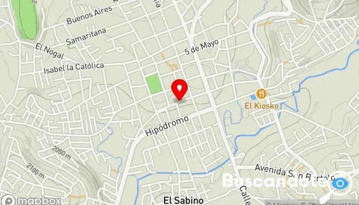 mapa de Medica Cervantes Hospital en Tlaxco