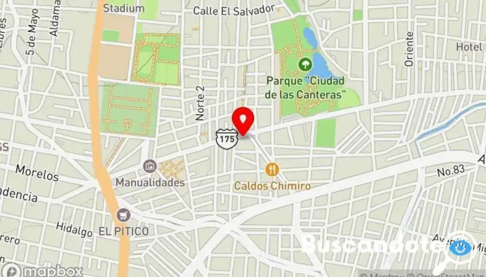 mapa de MÉDICA ROJAS Hospital en Santa Lucía del Camino