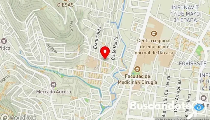 mapa de Médicos especializados 2002 Hospital en Oaxaca de Juárez