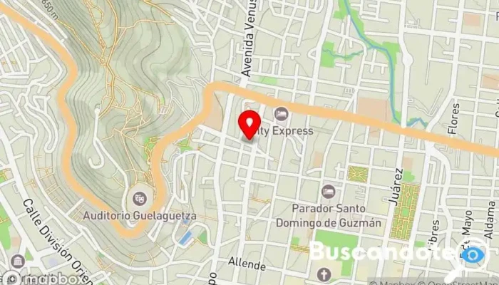 mapa de Núcleo Médico Homeopático Meissen Médico de medicina general en Oaxaca de Juárez