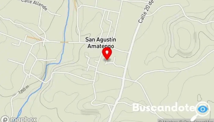 mapa de San Agustín Amatengo  en San Agustín Amatengo