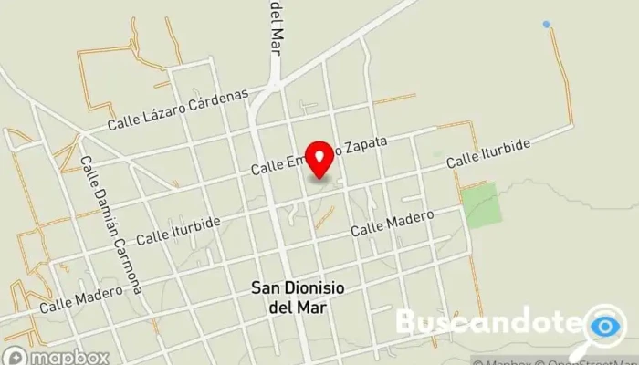 mapa de San Dionisio del Mar  en San Dionisio del Mar