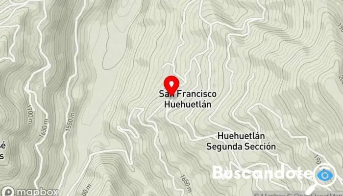 mapa de San Francisco Huehuetlan Clínica ambulatoria en San Francisco Huehuetlán