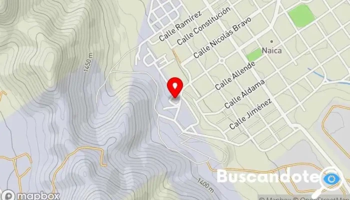 mapa de UMF/H No. 25 Naica Saucillo Clínica ambulatoria en Naica