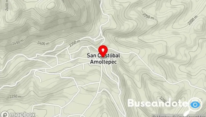 mapa de UMR 366 San Cristobal Amoltepec IMSS-Prospera Z-12 Centro de salud comunitario en San Cristóbal Amoltepec