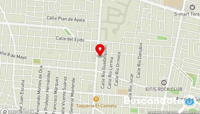 mapa de Unidad De Atencion Medica Integral / U A M I Centro médico en Juárez