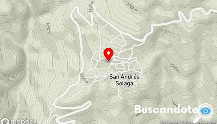 mapa de Unidad Medica del IMSS 039 Centro médico, Clínica ambulatoria en San Andrés Solaga