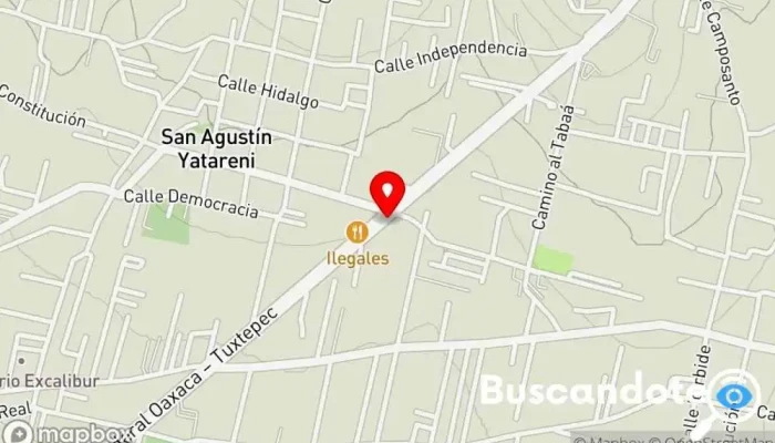 mapa de Unidad Médica Diagnóstica (UMD) Hospital en San Agustín Yatareni