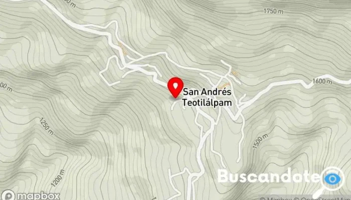 mapa de Unidad Médica Rural San Andres Teotilalpam Hospital en San Andrés Teotilálpam